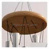 Hängen Wood Metal Tube Wind Chime Home Decoration Pendant Aluminium Bell Creative Gift ZC377 Drop Delivery Garden Arts Craft DHGARDEN DHW58