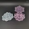Smyckespåsar Shell Starfish Clear Plastic Storage Box Arrangör Holder Skåp för små föremål