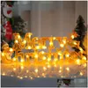 Decorazioni natalizie Decorazione 2022 Anno Natale Merry Led Lettera Tag Light String Fairy Garland Home Noel Drop Delivery Garden Festi Dhuwk