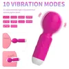 Sex toy Massager 10 Modes Strong Vibration Upgraded Mini Vibrator Usb Charging Handheld Body Massager Clitoris G-spot Vibrators Sex Toy for Women