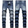 Jeans pour hommes hommes déchiré hiver tendance mode genou fermeture éclair embellissements Denim pantalon automne coupe ajustée Streetwear pantalon