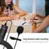 Microphones Lapel Microphone Set Interview Video Chat 360-degree Omnidirectional 3 5mm Clip-on Mic Kit Sound Recording Device