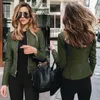 Women's Jackets 2023 Female Jacket For Women Zipper Leather Outwear Spring Autumn PU Coat Fashion Short Thin Solid Cardigan Suit Tops