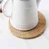 Tischsets 1 stück Rattan Tischsets Stroh Tasse Matte Esszimmer Wärmedämmung Topf Halter Wicker Trinken Pad Küche Zubehör