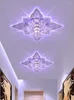 Luces de techo Colorido Pasillo moderno Cristal LED Luz Pasillo Espejo Lámpara Pasillo Veranda Iluminación