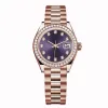 Montre Designer Diamond Watches Femmes Automatic Rose Gold Date Taille 36 mm 31 mm 28 mm Sapphire Verre Afficielle Montres pour Dames Dames Loes Iced Out Watchs for Women