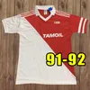 Футбольные майки клуба Монако BARTHEZ Retro Mens BEN YEDDER EMTEL Home Красные белые футбольные майки 77 82 90 91 92 94 95 96 97 98 99 00 1977 1982 1990 1991 1999 2000 1998 1996 1995