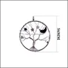 Pendentif Colliers Étoile Lune Collier Rond Femme Sterling Sier Bijoux Croissant Pendentifs Pour Femmes Et Filles Drop Delivery Dhknx