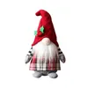 Décorations de Noël Mignon Gnome Peluche Poupée sans visage Accessoires de fête avec capuche Accueil Table Gnomes Décor pour cadeaux d'ornement Drop Deliver DHZ8U