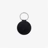 Arts And Crafts Round Heat Transfer Keychain Pendant Fine Flash Sublimation Blank Leather Keychains Lage Decoration Key Ring Diy Gif Dh2Nv