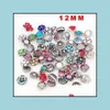 Altri stili misti componenti vintage blocchi di noosa 12 mm pulsanti a scatto per abbottonati Accessori per gioielli braccialetti per la consegna calare f dhyvb