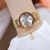 ساعة Wristwatches Top Brand Ladies مشاهدة الماس الكوارتز أزياء سوار ميلانو كريستال المرأة راينستون مونتر فيم