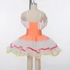 Scenkläder vuxen/barn orange balettdans tutu flickor ballerina prestanda kostym hög kvalitet spandex leotard klänning danskläder