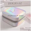 Jewelry Boxes Box Small Waterproof Organizer With Mirror Women Girl Makeup Holder Double Layer Travel Case Packaging For Ear Dhgarden Dh5Cl