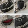 Midjeväskor Kvinnor Bältespåse för kvinnor Lingge Pu Leather Chain Fanny Pack Bananka Designer Fashion Axel Belly Band