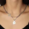 Chains Love Heart Jesus Cross Pendant Necklace Big Punk Wind Sliver&Gold Chain Gift For Women Jewelry Wholesale1