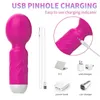 Sex toy Massager 10 Modes Strong Vibration Upgraded Mini Vibrator Usb Charging Handheld Body Massager Clitoris G-spot Vibrators Sex Toy for Women