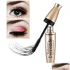 Mascara make -up sexy zwart waterdichte gouden buis verlengd dik krullende volume i seconde longlasting coloris yanqina ogen vormen dhkty