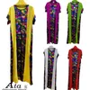 Ethnische Kleidung Baumwolle Sommer Kurzarm Damen Muslim Abaya mit Schal Bronzing Afrika Kaftan Freizeitkleidung Gebet Boubou Maxi200