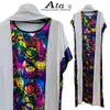 Ethnic Clothing Cotton Summer Short Sleeve Women's Muslim Abaya With Scarf Bronzing Africa Kaftan Casual Wear Prayer Boubou Maxi200