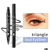 Eyeliner doublehead flytande st￤mpel svart t￤tning ￶gonfoder penna m￥nstj￤rna hj￤rta blommor eyeliners vattent￤ta ￶gon kosmetik penna dropp del dhs0r