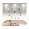 Horloges murales 3d Diy Acrylique Miroir Autocollants horloge montre quartz Reloj de décoration de maison de maison de maison moderne DHTPL DHTPL