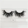 False Eyelashes 20/30/40/50 Pairs 25Mm 3D Mink Lashes Bk Wholesale Dramtic Long Fl Eyelasehs Vendors Makeup Drop Delivery Health Beau Dhwie