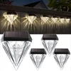 Wall Lamp Waterproof Solar Deck Lights Outdoor Fence For Backyard Patio Decorating Stairs Garden