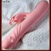 Volwassen massager Clitoral Vibrator Women's Bead Stick Telescopische vibratie G-spot stimulatie tong likken Verwarming Masturbatieapparaat