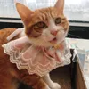 Collari per cani Simpatico colletto in pizzo Bowknot Bavaglini per animali domestici Sciarpa regolabile con collana per gatti scozzese adorabile per gattini piccoli e grandi