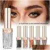 Eye Shadow Glitter Líquido Highgloss Diamond Diamond Eyeshadow Pearlylustre Impermeável Droga Droga de Saúde Beauty Eyes Dho3D