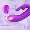 Adult Massager Thrusting Dildo Rabbit Vibrator g Spot Clitoral Stimulator 10 Vibration 3 Thrust Massager Warming Magic Wand Sex Toy for Women