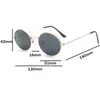 Sunglasses 2023 Vintage Unique Metal Small Frame Oval Women Men Fashion Brand Designer Gold Black Goggles UV400 Oculos