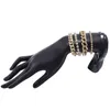 Link armbanden ketting 4 stks/ingestelde luxe glanzende strass set bangle vrouwen mannen verstelbare vintage kristal dikke charme hand sieraden