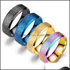 Band Rings Mix 20 Pieces/Lot Stainless Steel Wholesale Men Jewelry Engagement Retro Vintage Ring Drop Delivery Dhbgs