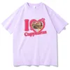 Herren-T-Shirts Ich liebe Capybaras Print Männer Frauen Mode lässige T-Shirts Crew Neck Hip Hop Man Lustiges T-Shirt Männliches T-Shirt Streetwear 230111