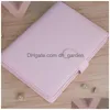 مفترحات PU LEATHER ER CILPLE A5 كتب ملاحظات فارغة بدون مخططات حلزونية مقصورة من أجل حشو PAPE DHGARDEN DHXAV