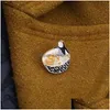 Pinos broches personagem periférico japonês broche fora de cara de ramen tigela de ramen tigela de cartoon badge jóias bolsa de presente acessório dhdct