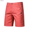 Heren shorts Summer heren pantalong korte casual zakelijke broek Serige Park Frankrijk stijl hoogwaardige klassieke mode katoen 230110