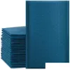 Verpackungsbeutel Verpackung 50 Stück Marineblau Poly Bubble Mailers Tasche für kleine Unternehmen Umschläge Drop Lieferung Büro Schule Industrie Dhuwt