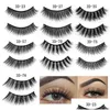 Faux Cils 10 Paires 11 Styles 6D Cheveux De Vison Fl Volume Épais Wispies Fluffy Extensions Désordonné Outil De Maquillage À La Main Drop Delivery H Dh9Al