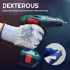 XINGYU Mechanic Gloves 6 Pairs EN388 Level 4 Washable Good Grip High Dexterity Work Non-Slip Oil-Resistant Handware Garden Glove