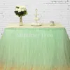 Table Skirt 100cm Tulle Wonderland Tutu Skirting Wedding Birthday Baby Shower Home Banquet Party Decoration