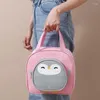 Ensembles de vaisselle Oxford tissu épaissir feuille d'étain sac à déjeuner pour femmes hommes enfants travail école Camping pique-nique dessin animé Bento porte grande capacité