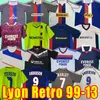 Ретро футбольные майки Лиона, винтажные футболки Maillot de Foot JUNINHO, классическая футбольная рубашка PJANIC BENZEMA, топ 00 01 02 08 09 10 11 12 13 99 00 2000 2001 2002 2009 2010 2012 2013 1999