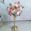 Dekoratif Çiçekler Düğün Masa Merkezi Çiçek Topu Doğa Renk Yolu Kurşun Yapay Flore Parti Zemin Dekorasyon Çelenkleri