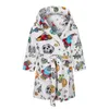 Serviettes Robes Enfants Peignoir Enfants Vêtements Flanelle Robe Vêtements Bébé Filles Garçon Dessin Animé Doux Pyjamas Pyjamas Adolescent 230110