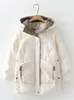 Women's Down Parkas Winter Thick Hooded Jacket Cotton Long Warm Padded Parka For Plus Size 2XL Coat 230110