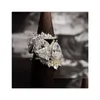 Anneaux de bande Fashion Jewelry Boutique Big Drop Crystal Ring Lady Delivery Dhriy