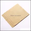 Takı Temizleyicileri Cilası 100 PCS Buckskin Sier Temizleme Pilisiz Bezi Sterling Altın Temizleyici 8x8cm Çift Side Alet Siyah Beyaz BL Dhwiz